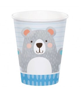 1st Birthday 'Bear' 9oz Paper Cups (8ct)