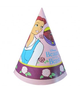 Beauty and the Beast Vintage 1991 'Roses' Cone Hats (8ct)