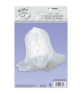 White Honeycomb 13-inch Bell (1ct)