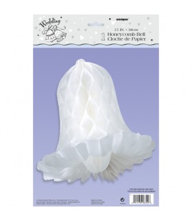 White Honeycomb 15-inch Bell (1ct)