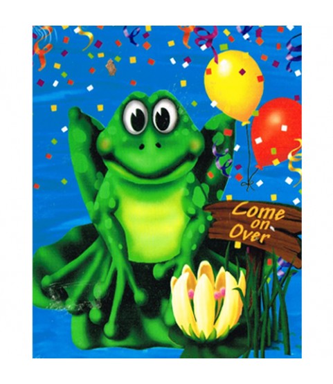 Happy Birthday 'Swamp Party' Invitations w/ Envelopes (8ct)