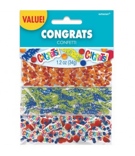 Multi-Color Polka Dots Congrats Confetti Value Pack (3 types)