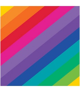 Rainbow Stripes Small Napkins (16ct)