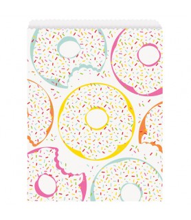 Happy Birthday 'Donut Party' Paper Favor Bags (8ct)