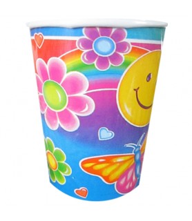 Happy Birthday 'In the Groove' 9oz Paper Cups (8ct)