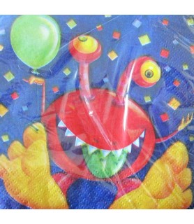 Happy Birthday 'Monster Party' Small Napkins (16ct)