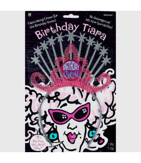 Birthday Queen Plastic Tiara / Favor (1ct)