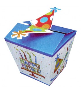Happy Birthday 'Cake and Confetti' Favor Boxes (6ct)
