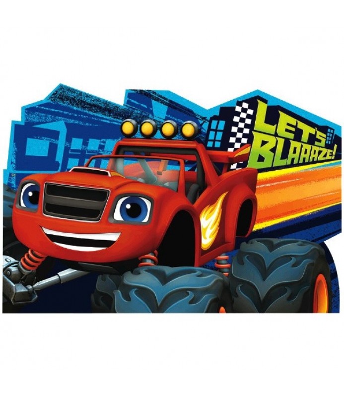 Blaze and the Monster Machines Invitation Set w/ Envelopes (8ct)