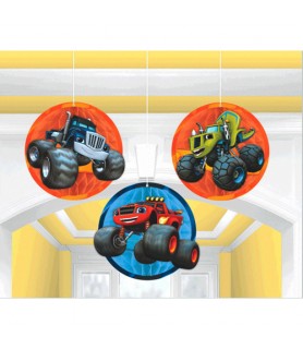 Blaze and the Monster Machines Honeycomb Decorations (3pc)