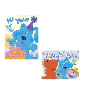 Blue's Clues Room Invitations and Thank You Notes w/ Env. (8ct ea.)