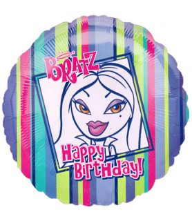 Bratz 'Pinstripe' Happy Birthday Foil Mylar Balloon (1ct)