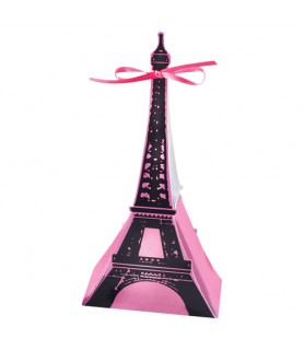 Bridal Shower 'A Day in Paris' Favor Boxes w/ Ribbon (12ct)