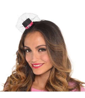 Bridal Shower 'A Day in Paris' Mini Top Hat Hair Clip (1ct)