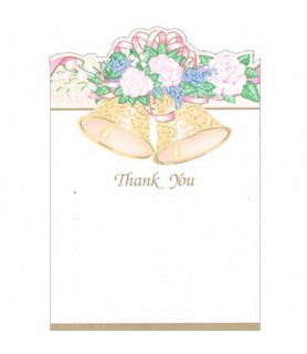 Bridal Shower 'Bells of Love' Thank You Notes w/ Envelopes (8ct)