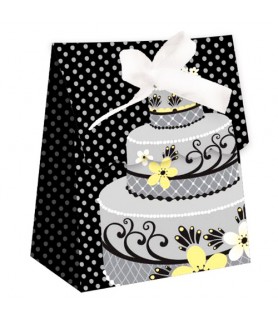 Wedding and Bridal 'Silver Cake' Favor Boxes (12ct)