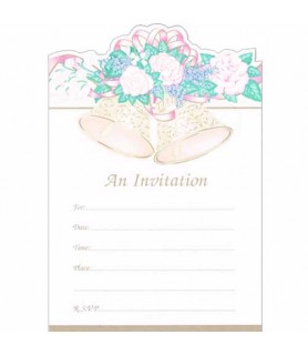 Bridal Shower 'Bells of Love' Invitations w/ Envelopes (8ct)