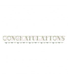 Wedding and Bridal 'Love and Leaves' Jumbo Letter Banner Kit (1ct)