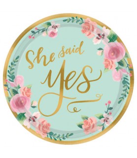 Wedding and Bridal 'Mint to Be' Small Paper Plates (8ct)
