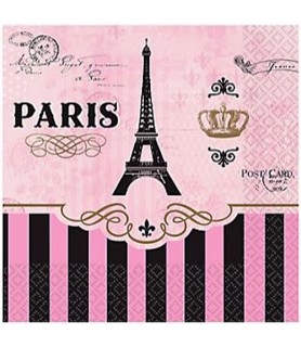 Bridal Shower 'A Day in Paris' Small Napkins (16ct)