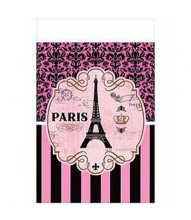 Bridal Shower 'A Day in Paris' Plastic Table Cover (1ct)