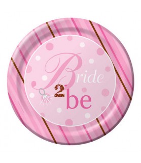 Bridal Shower 'Bride 2 Be Dots' Extra Large Paper Plates (8ct)