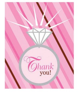 Bridal Shower 'Bride 2 Be Dots' Thank You Notes w/ Envelopes (8ct)