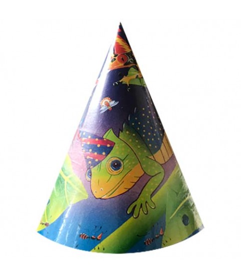 Happy Birthday 'Bug Party' Cone Hats (8ct)
