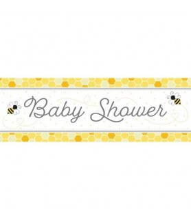 Baby Shower 'Bumblebees' Giant Plastic Banner (1ct)