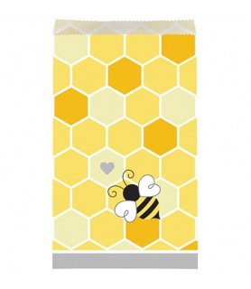 Baby Shower 'Bumblebees' Small Paper Favor Bags (10ct)