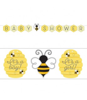 Baby Shower 'Bumblebees' Girl or Boy Banner (1ct)