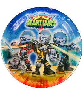 Butt-Ugly Martians Vintage 2001 Small Paper Plates (8ct)