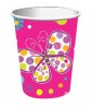 Butterfly 'Polka Dots' 9oz Paper Cups (8ct)