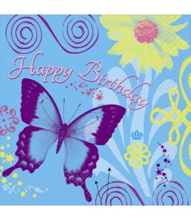 Butterfly Chic Lunch Napkins (16ct)