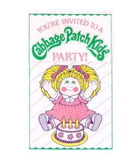 Cabbage Patch Kids Vintage 1983 Invitations w/ Envelopes (8ct)