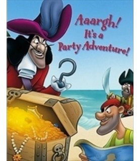 Captain Hook and Peter Pan Invitations w/ Env. (8ct)
