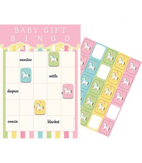 Baby Shower 'Carousel' Bingo Party Game (1ct)