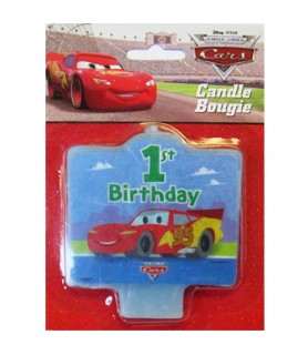 Cars 1st Birthday Molded Cake Candle (1ct)
