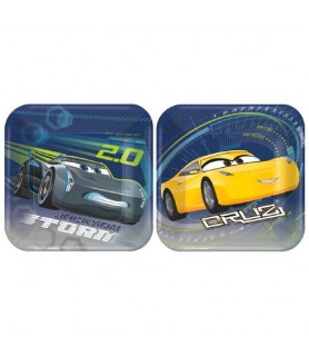 Cars 3 Small Paper Plates (8ct, 2 designs)