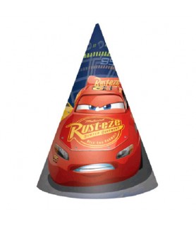 Cars 3 Cone Hats (8ct)