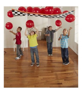 Cars 'Grand Prix Dream Party' Plastic Balloon Drop Kit w/ Latex Balloons (17pc)