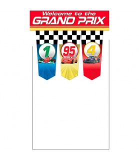 Cars 'Grand Prix Dream Party' Plastic Door Banner (1ct)