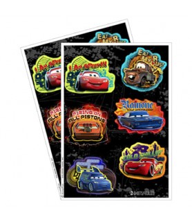 Cars 3-D Stickers (2 sheets)