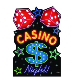 Casino Night Invitations w/ Envelopes (8ct)