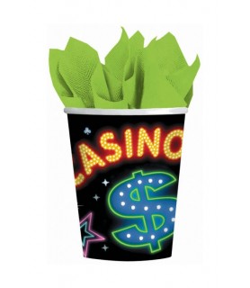 Casino Night 9oz Paper Cups (8ct)