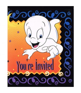 Casper Halloween Invitations w/ Envelopes (8ct)