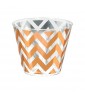 Rose Gold Shiny Metallic Chevron 9oz Plastic Tumblers (24ct)