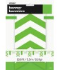 Lime Green Chevron and Dots Paper Banner (1ct)