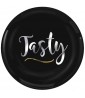 Adult Birthday 'Tasty' Small Plastic Plates (20ct)