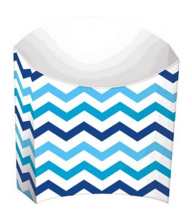 Blue Chevron Snack Containers (24ct)
